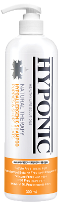 Hyponic Hypoallergenic шампунь для щенков и короткой шерсти 300 мл