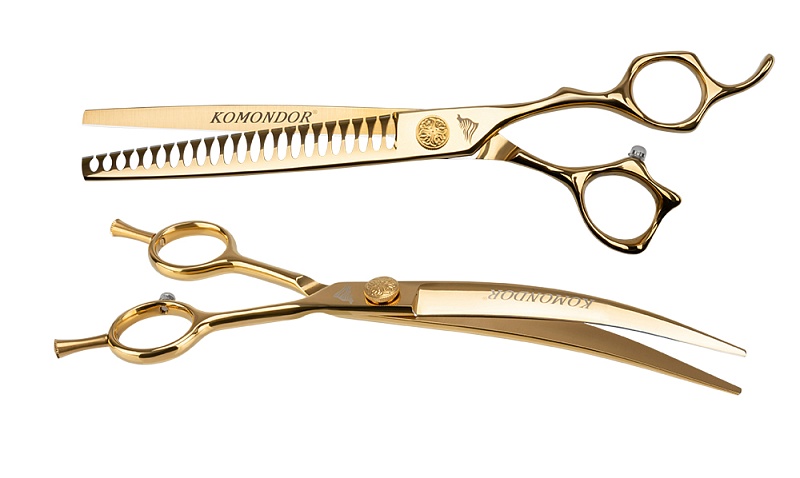 Набор ножниц Komondor GOLD KG-51 + KG-53 NKG-002