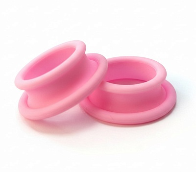 Komondor Кольца для большого пальца матовые розовые (пара), KRbf-013