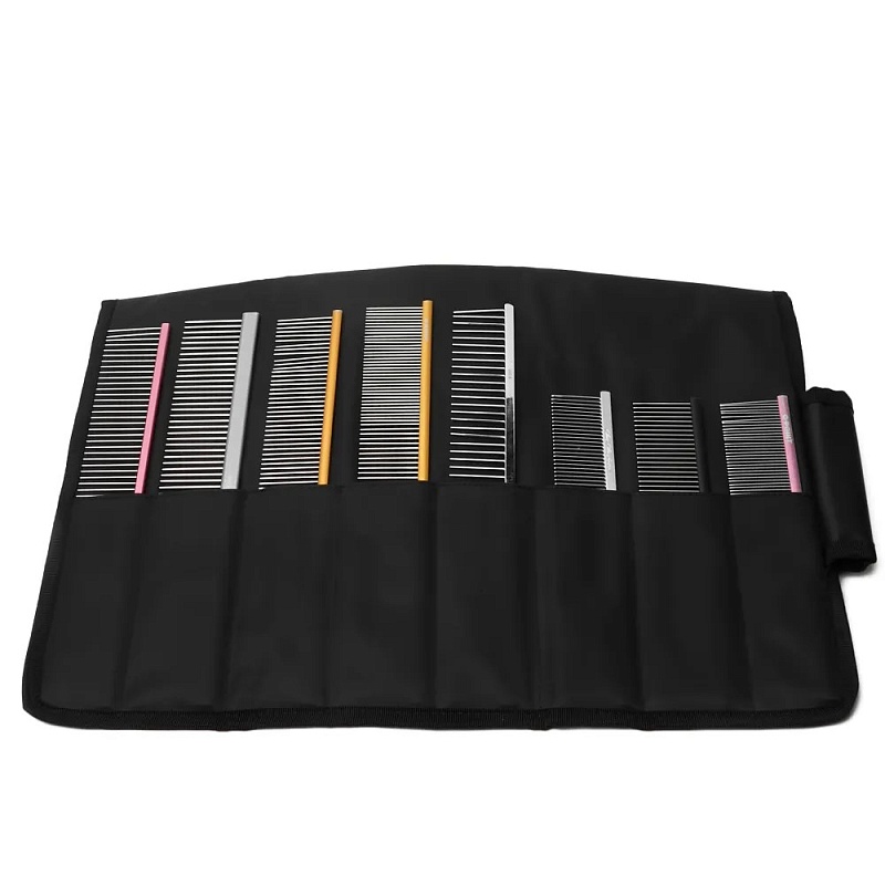 Space Groom Чехол для гребней и ножниц (8 шт), черный, SG8744