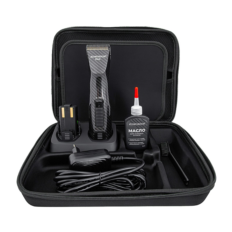 Komondor Black Машинка для стрижки животных аккумуляторная, K-780