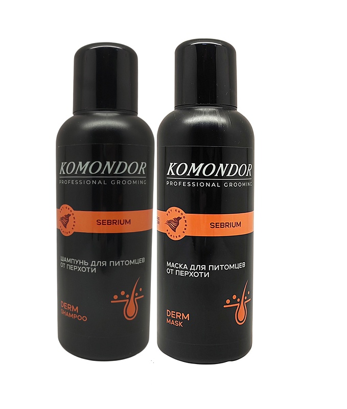 KOMONDOR  Набор Шампунь+ Маска "Sebrium" от перхоти,  по 500 мл, KN-006
