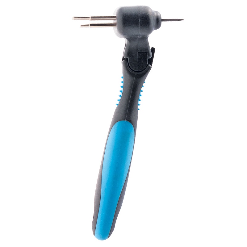 Грабли DeLIGHT 2х ряд плав. зуб с дешеддером 65 зуб. 68065S