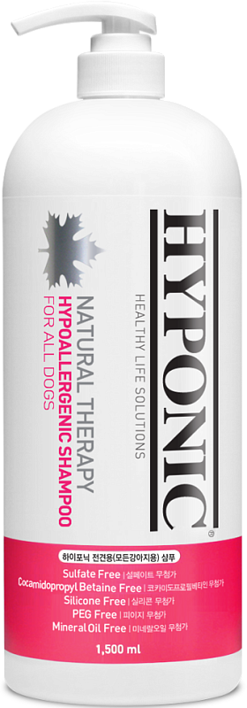Hyponic Hypoallergenic шампунь для собак 1500 мл