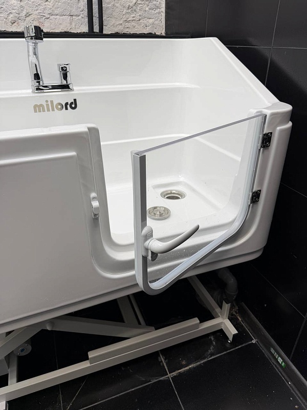Milord Ванна для мытья собак белая на электроподъемнике, акриловая Milord Acrl-1