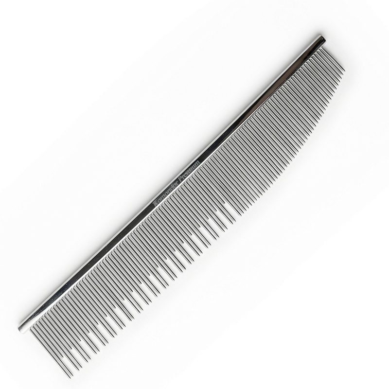 Komondor Premium Гребень металлический комбинированный 40/60, 20 см, KGP-013