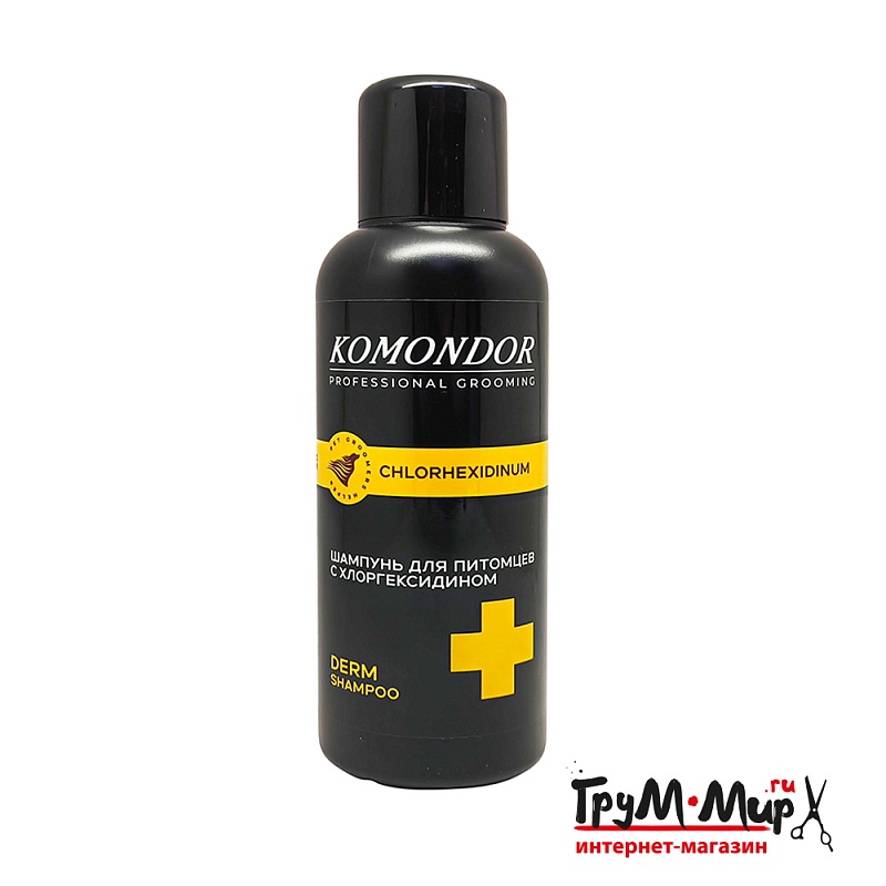 Шампунь Komondor «CHLORHEXIDINUM»  с хлогексидином, 0,5 л