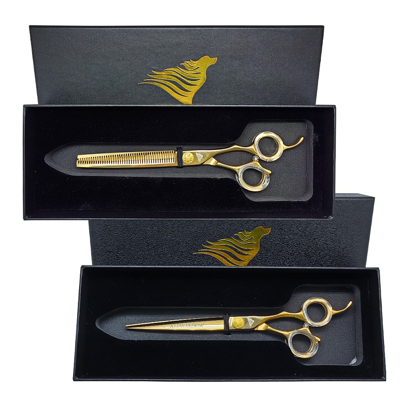 Набор ножниц Komondor GOLD,KG-50 + KG-52, NKG-003